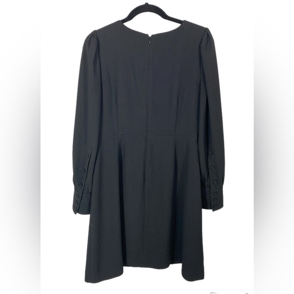 J Crew Elegant Black Long Sleeve Dress size 10 - Picture 3 of 14